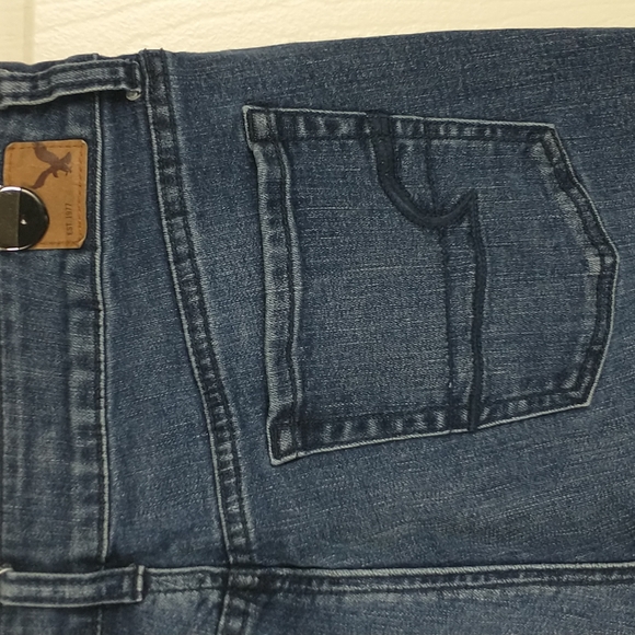 American Eagle High Rise Artist Flare Super Stretch Jeans Womens 10 Long - Picture 9 of 14